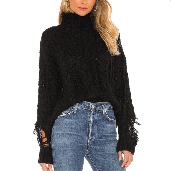 superdown Tops - Superdown distressed sweater